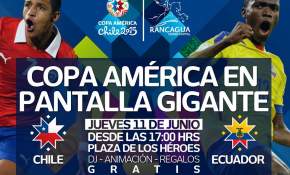 El debut de Chile en Copa América se vivirá con todo en Rancagua: Habrá pantalla gigante en Plaza Los Héroes