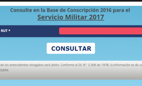 Consulta con tu RUT si estás en la Base de Conscripción para el Servicio Militar 2017