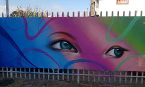 Adolescentes infractores de ley crearon mural denominado "avanzando en colores" en Rancagua