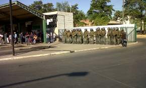 Cinco detenidos tras paro de locomoción colectiva en Rancagua